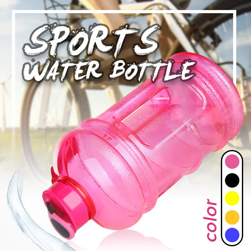 Спортивная бутылка без БФА 1 шт. 2 л большая для воды тренировок в тренажерном зале