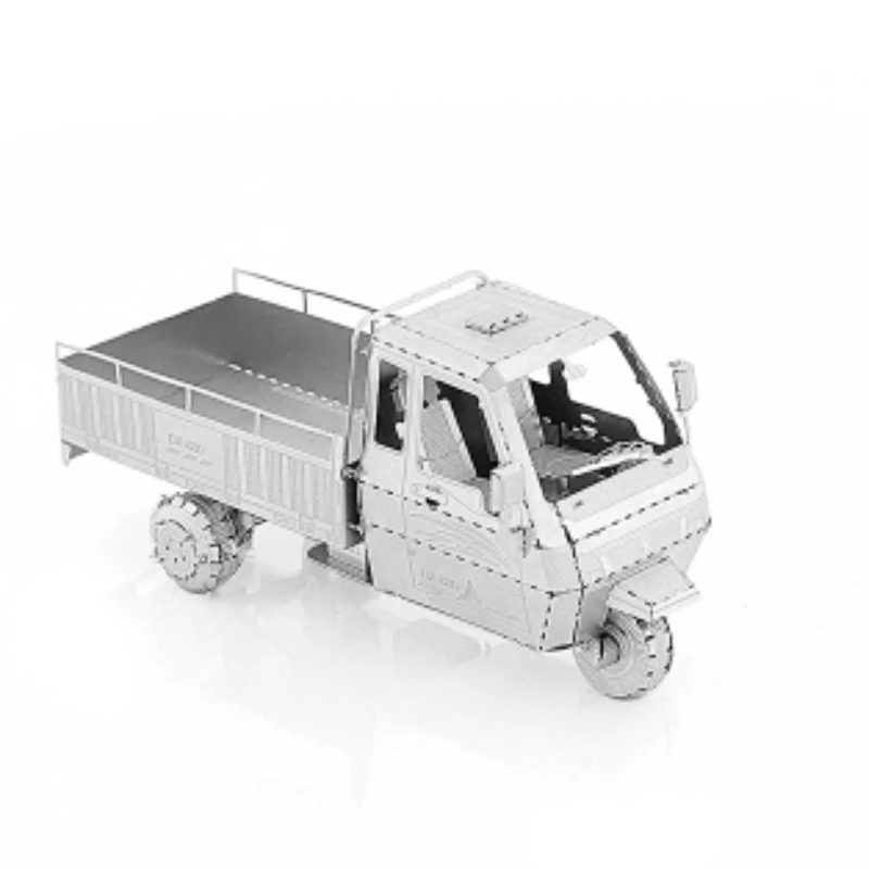 Pedicab 3D металлические пазлы набор для сборки трехколесных автомобилей модели