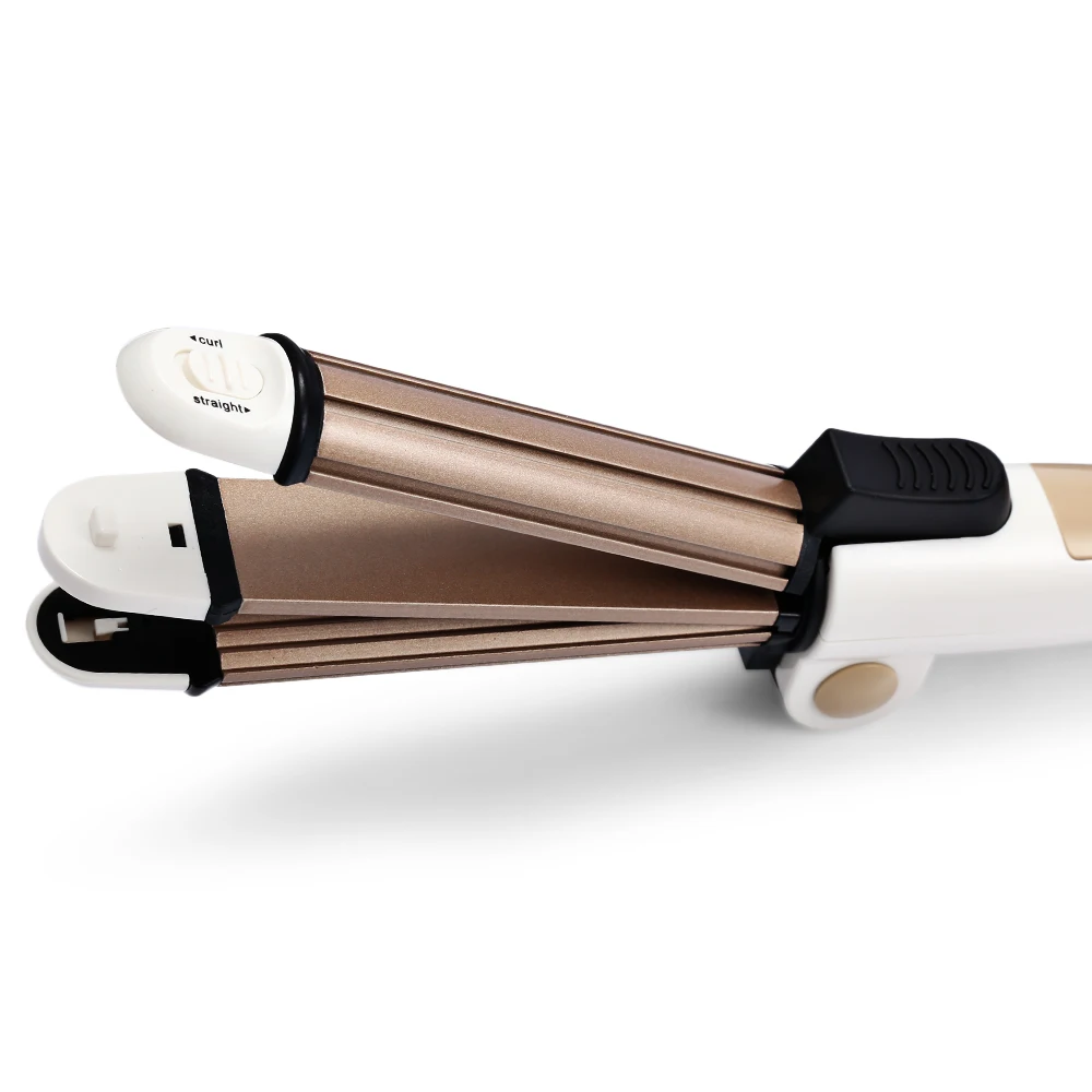 Волосы Kemei Выпрямитель вьющиеся волосы железа Профессиональный мини волос Утюг