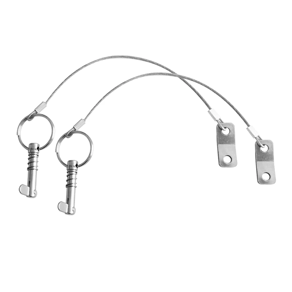 2 Pcs 316 Stainless Steel Boat Top Quick Release Ball Pin With Lanyard Marine Hardware Deck Hinge Replacement Accessories | Автомобили и