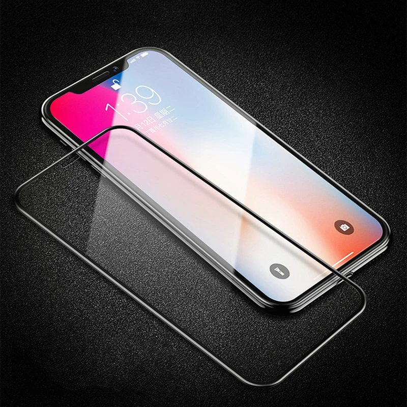 

5D Curved Edge Full Cover Glass For iPhone Xs Max Screen Protector On The For iPhone X Xs XR Tempered Glass Protective film 3D