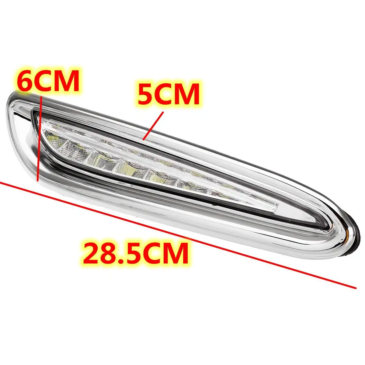 

Pair Car LED Bumper DRL For Mazda 3 Alexa 2010 2011 2012 2013 Daytime Running Lights Driving fog lamp cover headlight 12V White