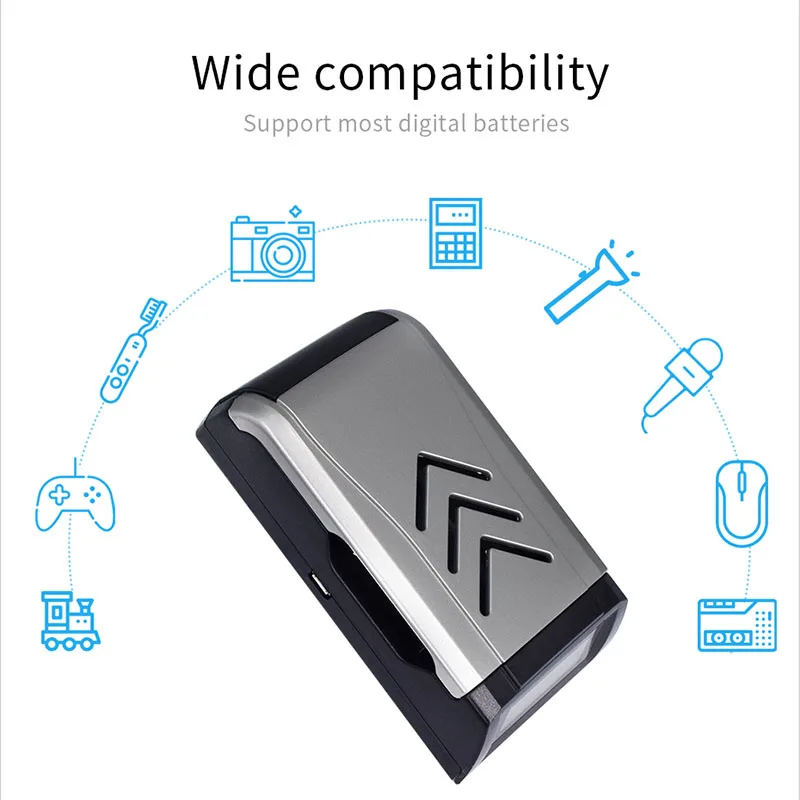 Интеллектуальное зарядное устройство Usb для аккумуляторов Aa Aaa Ni-MH Ni-Cd 1.2В |