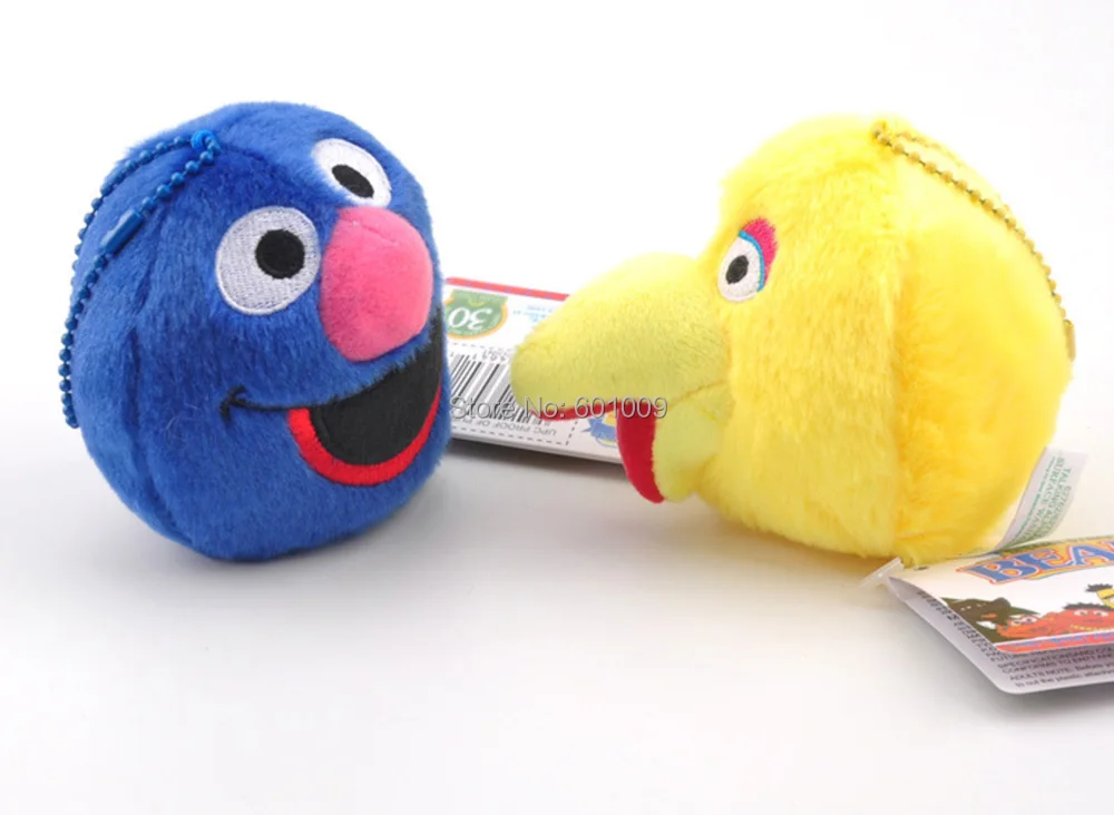 8 шт. Улица Сезам Elmo печенье Grover Bert Оскар Zoe &amp Emie Big Bird 9 см плюшевая кукла для