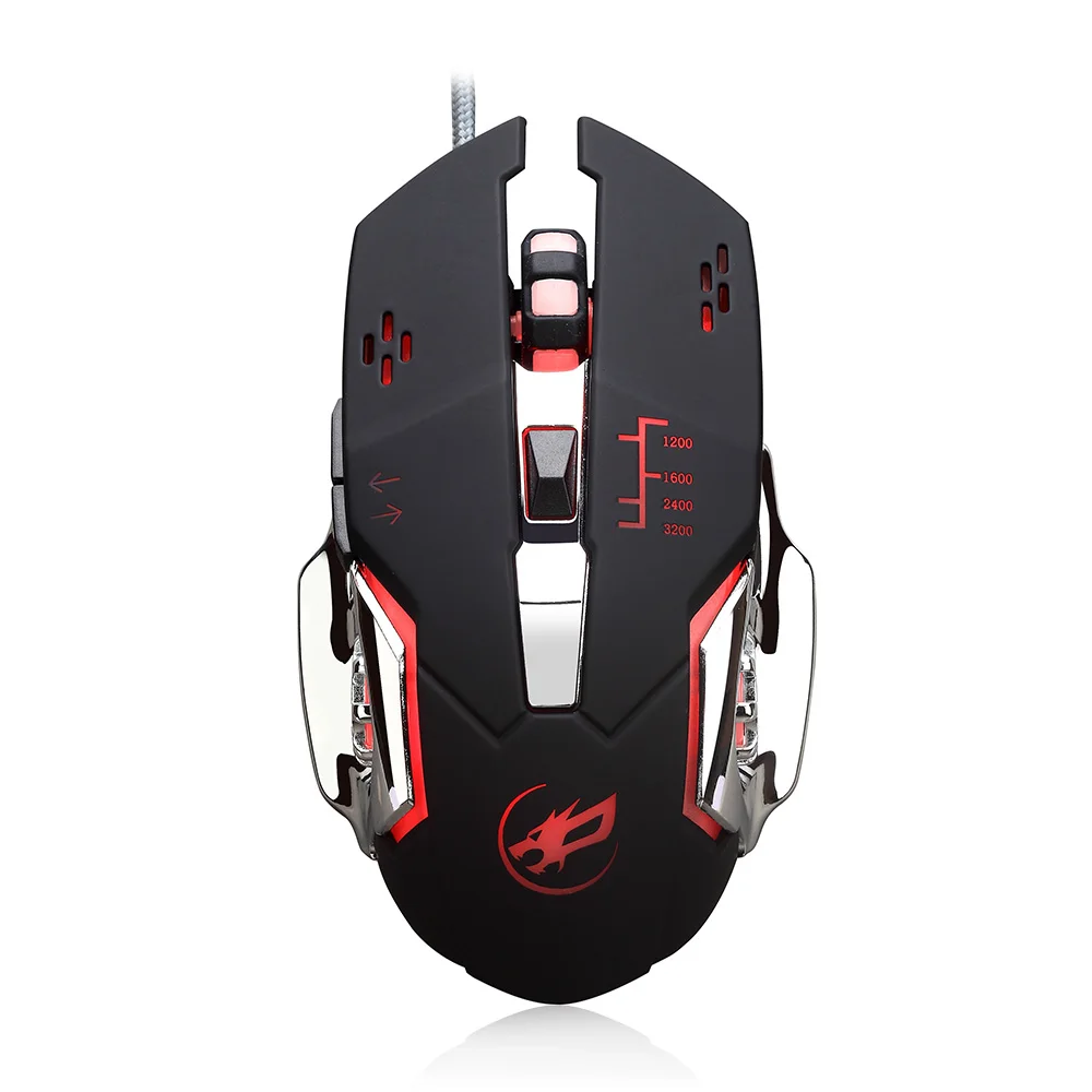 Warwolf Q8 Проводная игровая клавиатура Мышь Регулируемый Точек на дюйм Красочный