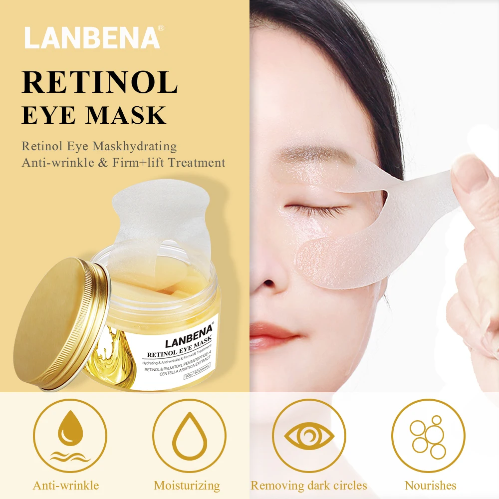 LANBENA маска для глаз с ретинолом патчи гиалуроновой кислотой сыворотка уменьшения