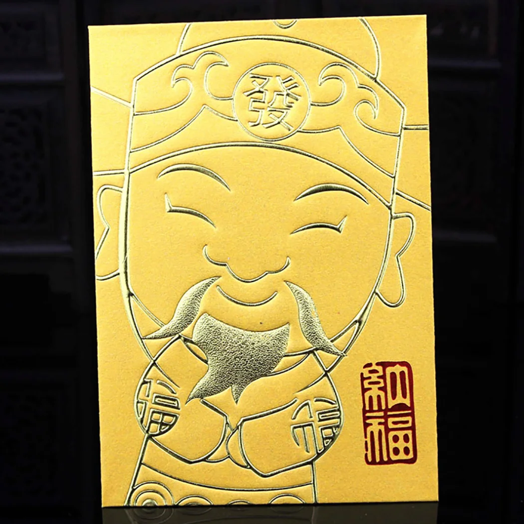 60 шт красный конверт креативный Fortune God Red Packet Hongbao узор китайский на новый год