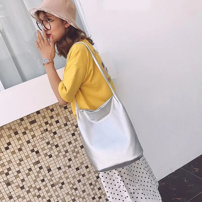 Женские кожаные сумки черные на плечо женские через Большая вместительная