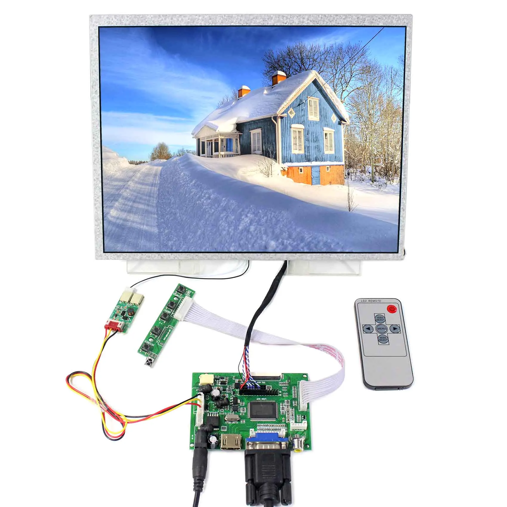 

12.1inch 1024x768 LCD Screen 12.1 VS121T-001A with HD MI+VGA+2AV LCD Controller Board VS-TY2662-V1