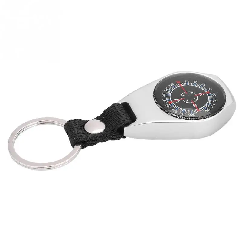Hanging Ring Compass Key Chain Guide Navigation Mini Zinc Alloy Handheld Camping Hiking Outdoor Pocket Survival Tools | Спорт и