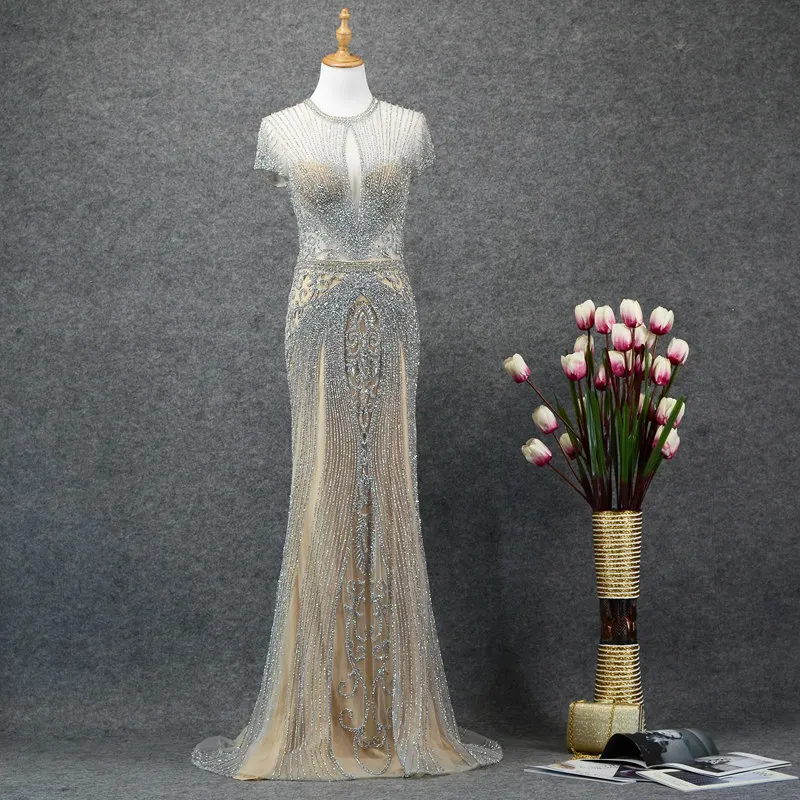 SSYFashion 2019 Новое роскошное вечернее платье Высококачественная ручная работа с