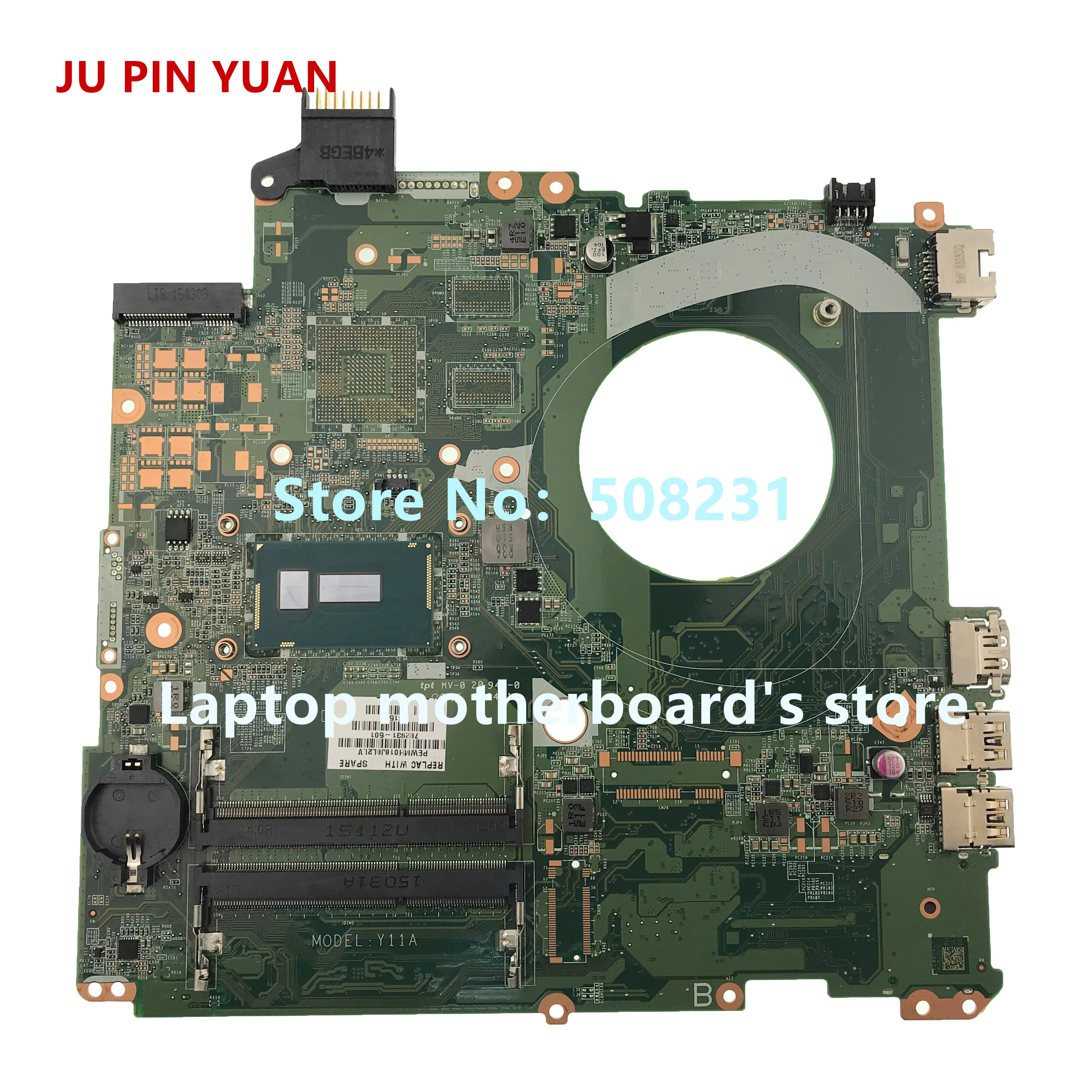 Материнская плата JU PIN YUAN 782931 501 для ноутбука HP PAVILION 15 P 15T материнская 601 001 DAY11AMB6E0 с