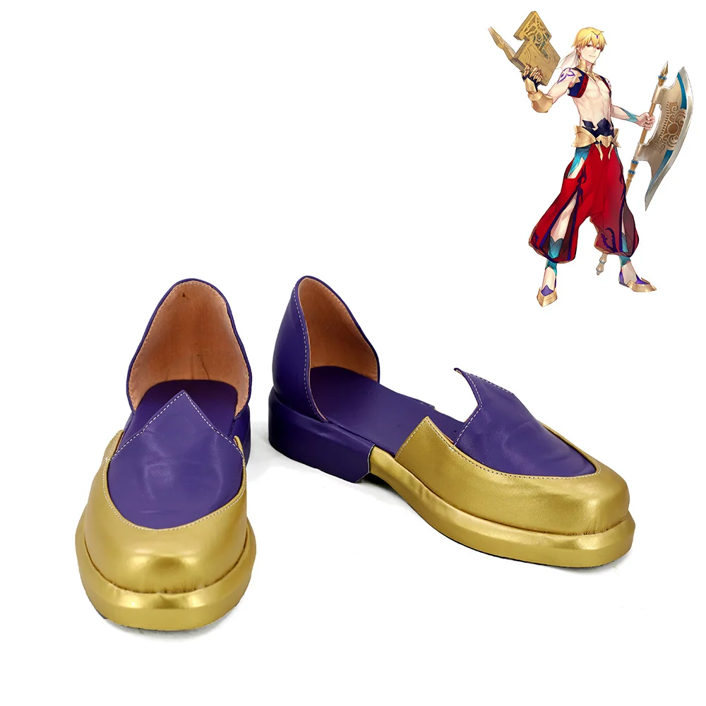 

Fate Grand Order FGO Gilgamesh Caster Men Cosplay ботинки, размер под заказ