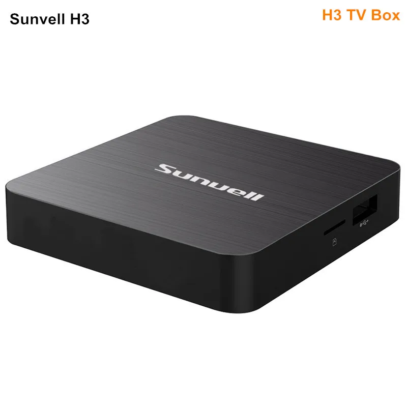 Sunvell H3 Смарт ТВ коробка Android 7 0 Allwinner 4 ядра контейнер под элемент питания 2 Гб