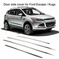 door side cover strip trim guard for ford escape kuga 2013 2014 2015 2016 2017 2018 stainless steel