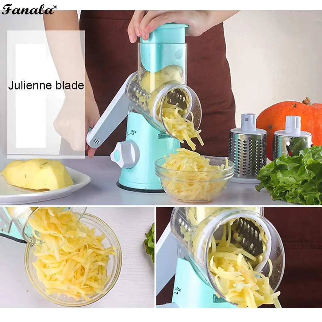 Многофункциональный измельчитель ручной валик роторный дизайн кухонная терка
