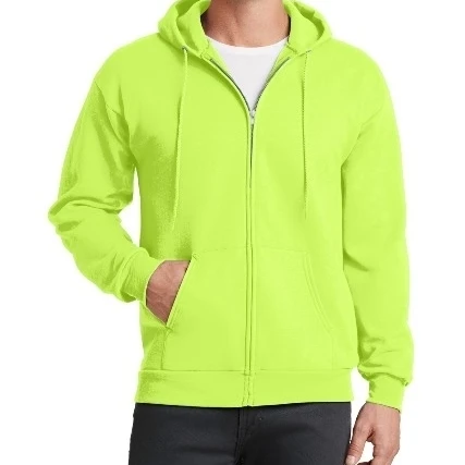 Port &amp Company PC78ZH мужской основной флисовый свитшот с капюшоном на молнии неоновый