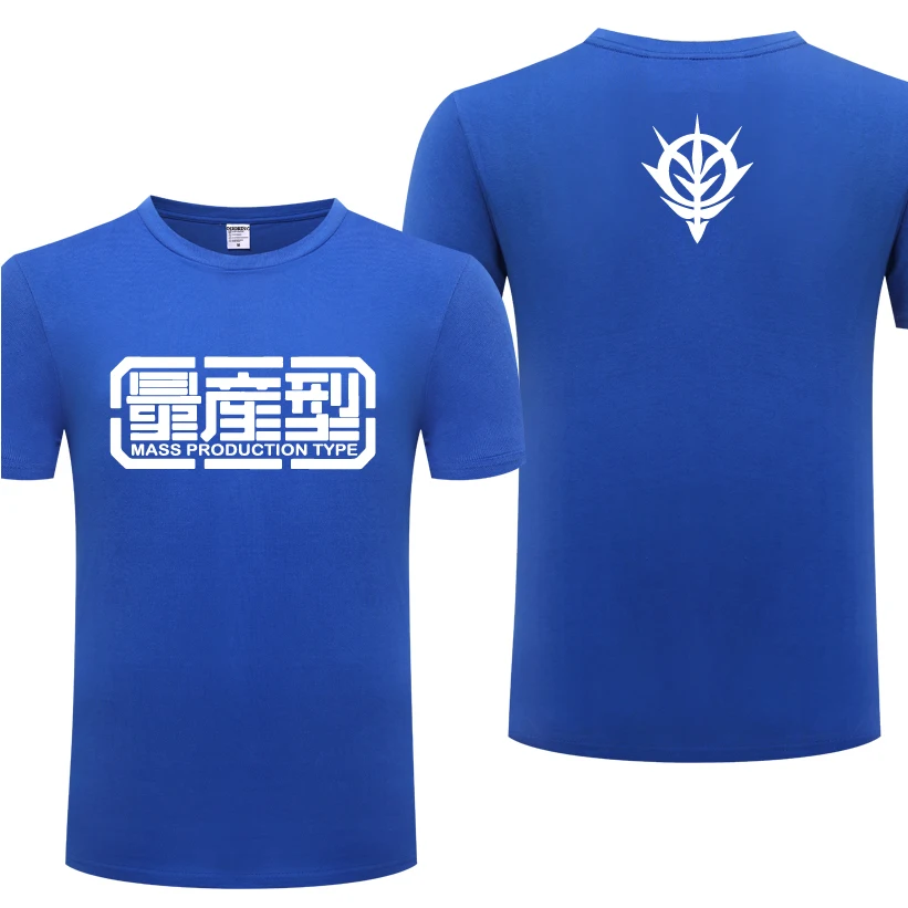 

EXIA Gundam Mass Production Cartoon Men's T-Shirt T Shirt Men 2018 New Short Sleeve O Neck Cotton Casual Top Tee