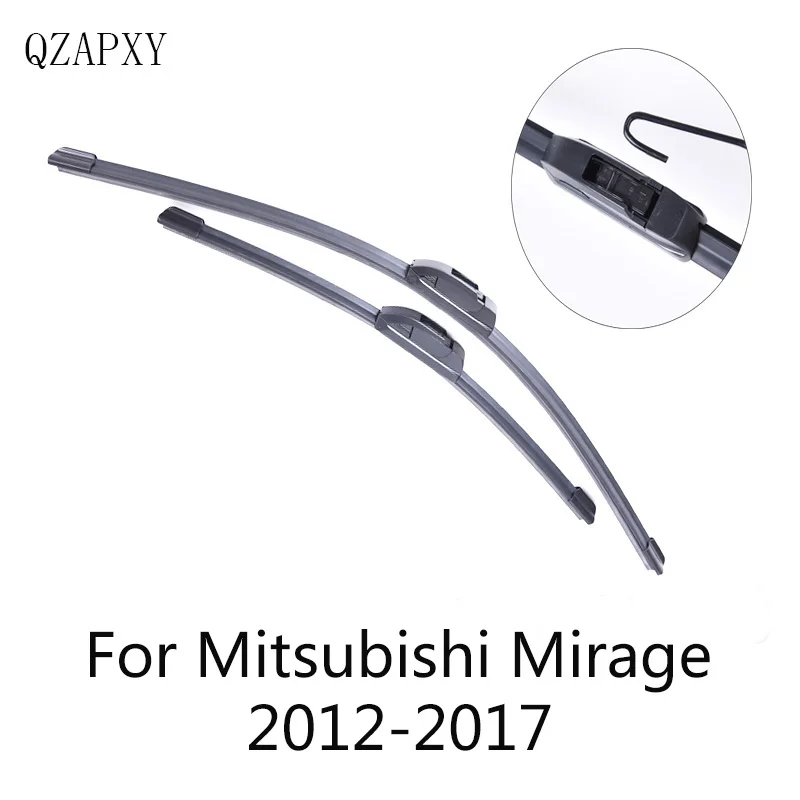 QZAPXY Стеклоочистители Лезвия для Mitsubishi Mirag от 2012 2013 2014 2015 2016 2017 стеклоочиститель