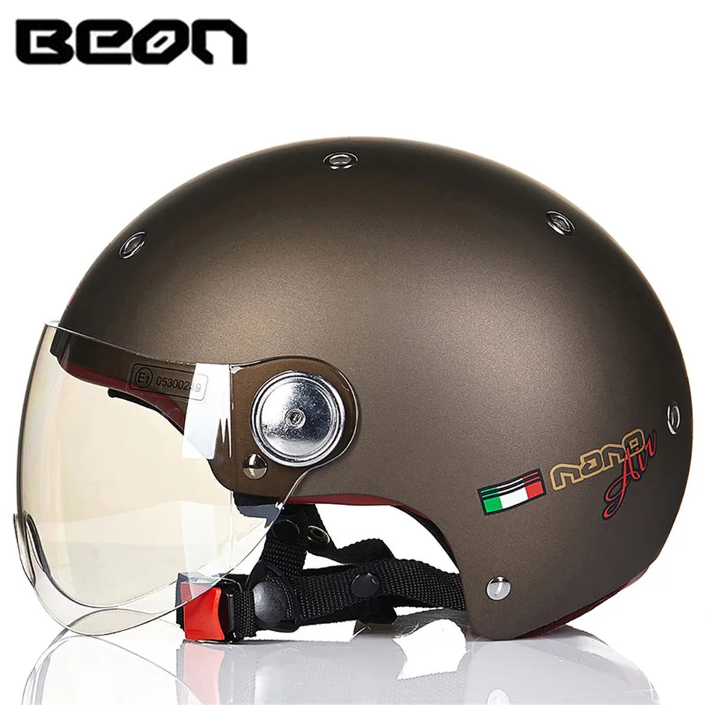 BEON E Bike мото мотоциклетный шлем 3/4 мотоцикл половина лица шлемы реактивный скутер