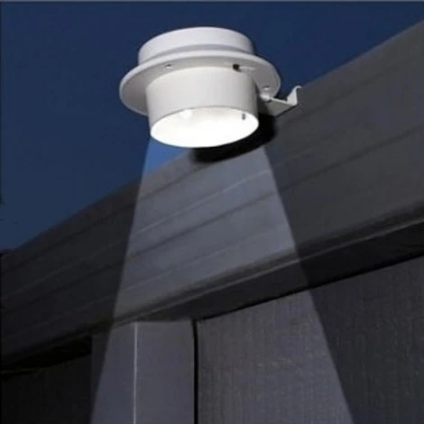 4 шт./компл.: Водостойкий светодиодный на солнечной энергии для забора водостоков