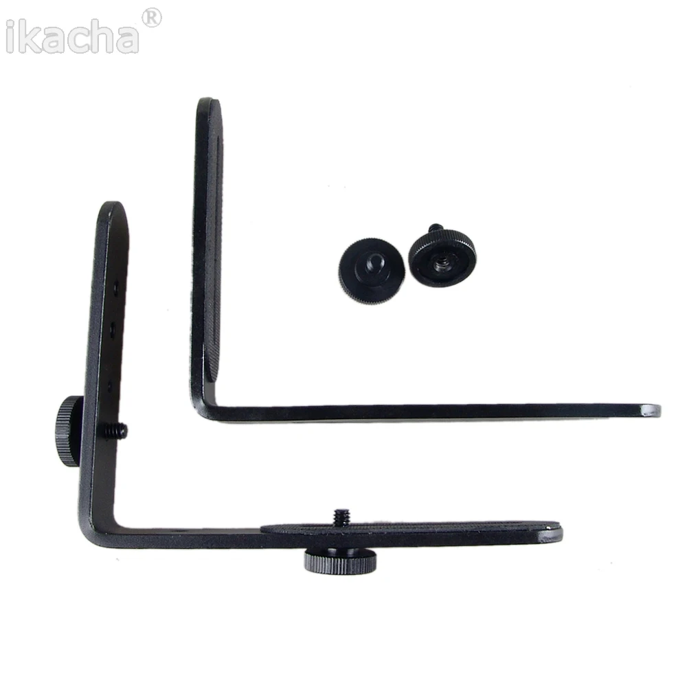 

Новый L Тип 1/4 "винт в форме фотографии свет кронштейн штатив камера светодиодная вспышка держатель для SLR камеры двойной L кронштейн