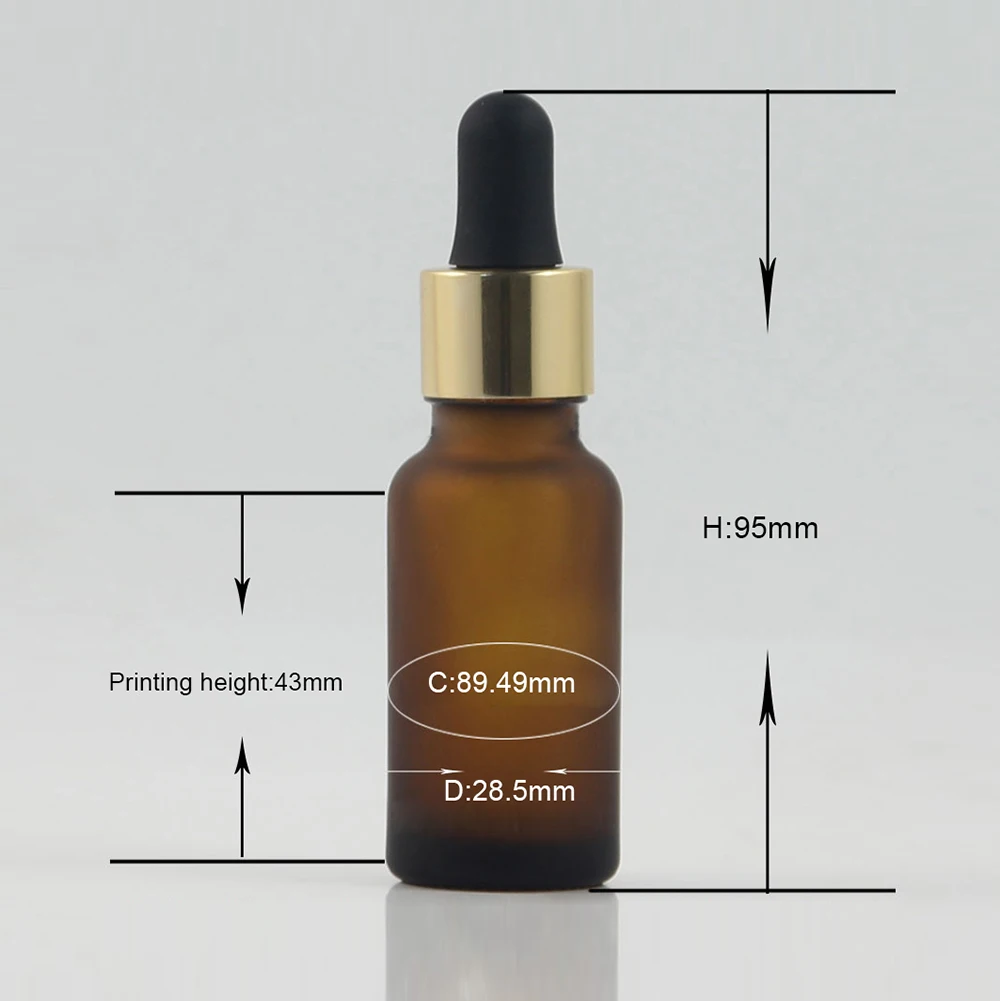 DBX20 20ml бутылка с эфирным маслом золотой флакон капельница упаковка стекло
