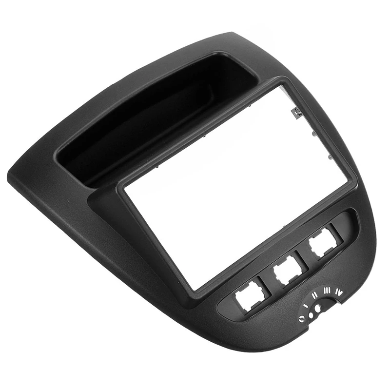 Панель рамки для автомобильного стерео 2 Din с CD, аудио-интерьерная отделка для Toyota Aygo Citroen C1 Peugeot 10 on.