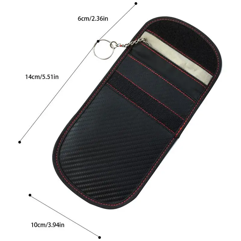 Чехол для ключа автомобиля блокирующий сигнал RFID сотового телефона защитный