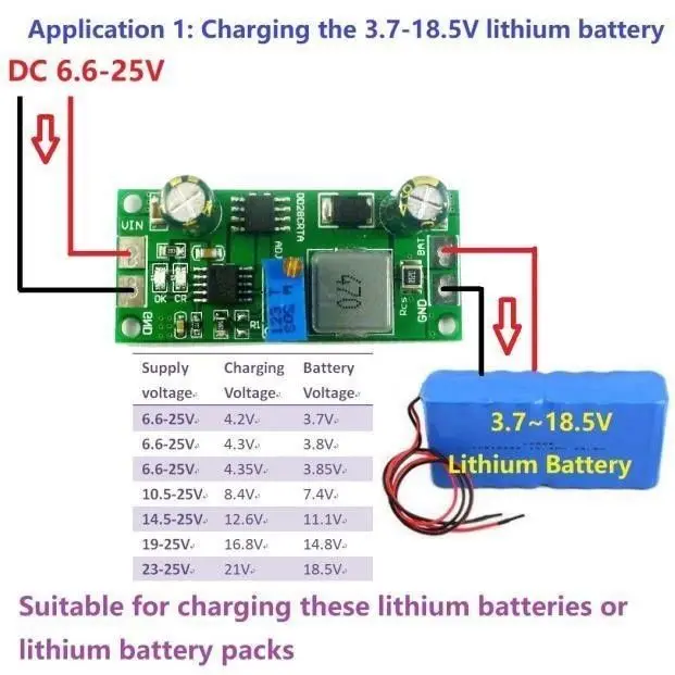 2in1 Battery Charger & DC-DC Buck Converter 3V 5V 3.3V 3.7V 4.2V 7.4V 12V FOR Lithium li-on LiFePO4 CELL charging CAR Solar