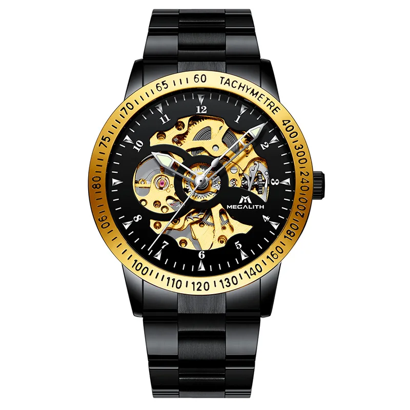 2019 мужские наручные часы MEGALITH механические автоматические Relogio Masculino automatico