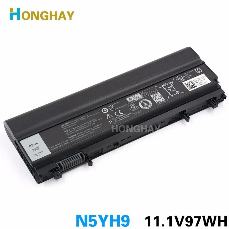 Honghay 97Wh 11 1 В Подлинная N5YH9 батарея для ноутбука Dell Latitude E5440 E5540 VJXMC VV0NF 0K8HC 7W6K0 CXF66 FT6D9