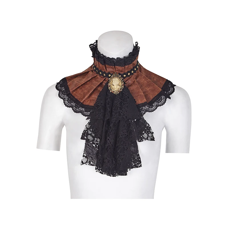 Панк Rave Для женщин стимпанк заклепки оборками кружева галстук/галстуки S-225 |