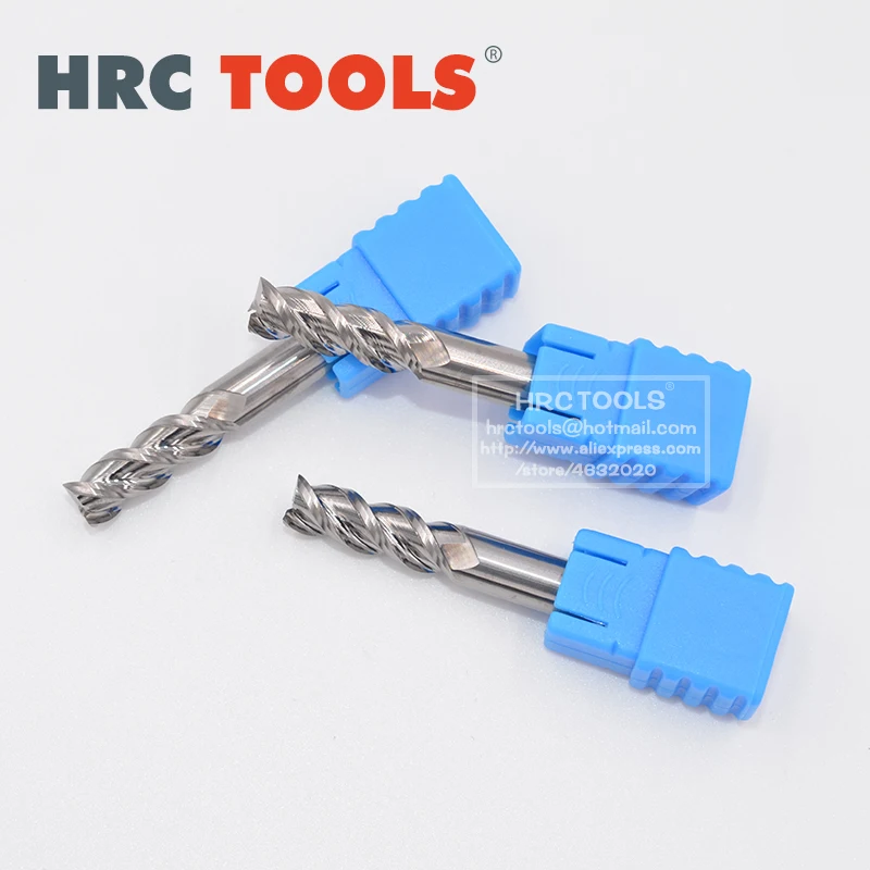 

Стандартные длинные карбидные торцевые фрезы с прямым хвостовиком A18-d4x16Hx4Dx75L HRC45, набор фрез с 3 алюминиевыми канавками и ЧПУ