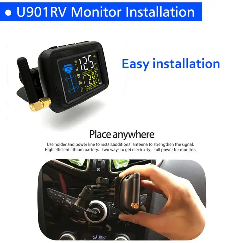 DC8V DC30V универсальные автомобильные грузовики TPMS беспроводные 6 колесные шины