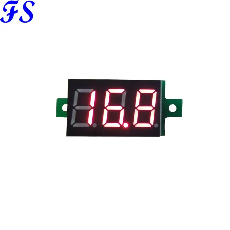 YB20 Мини цифровой вольтметр измеритель напряжения DC2.5V-30V светодиодный экран