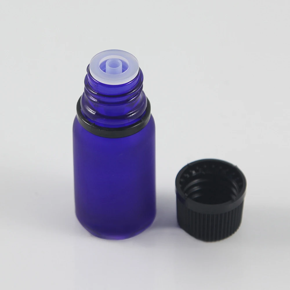 Refillable Bottle frosted 5ml mini sample dropper bottle portable aromatherapy esstenial oil bottle with Screw lid