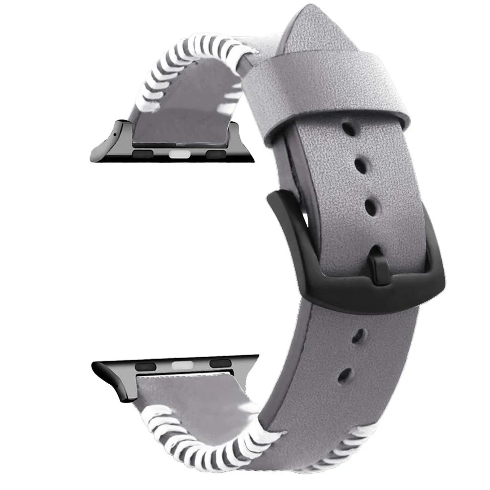 Кожаный ремешок для часов Apple watch 42 мм 44 iwatch se 6/5/4/3/2/1 38 40 ремень | Наручные часы
