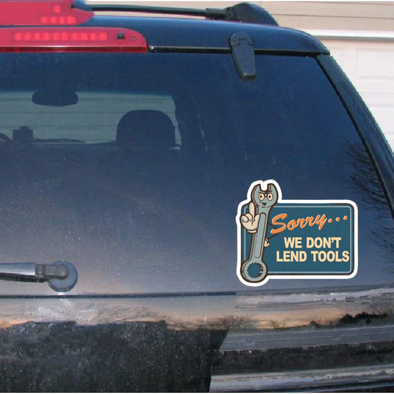 Мы не подгоняем Toos графику Забавный виниловый шлем ящик для инструментов