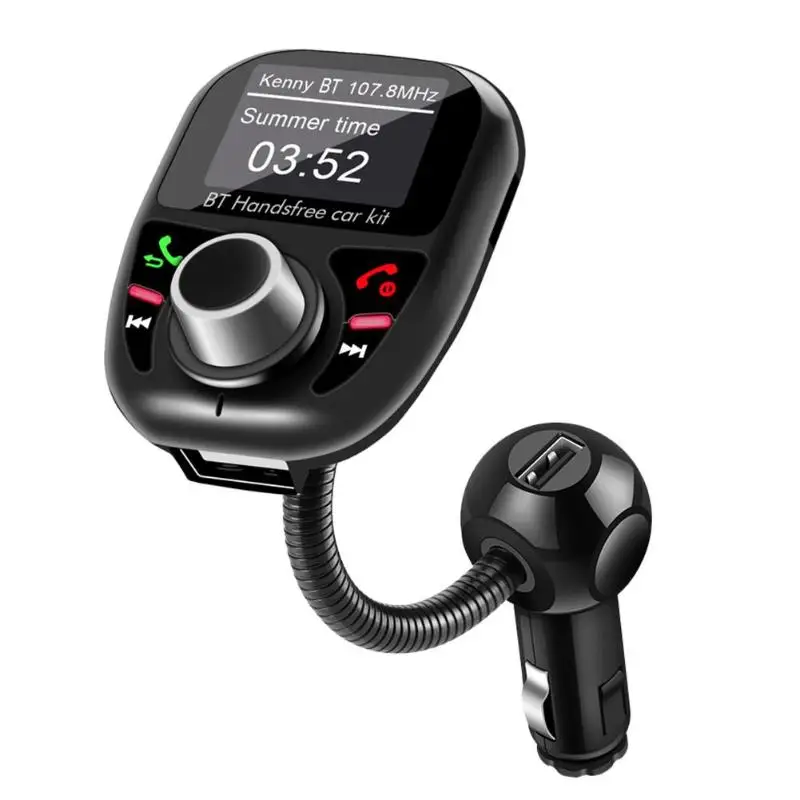 BT002 Bluetooth4.2 fm передатчик автомобильный комплект громкой связи mp3 плеер USB зарядное