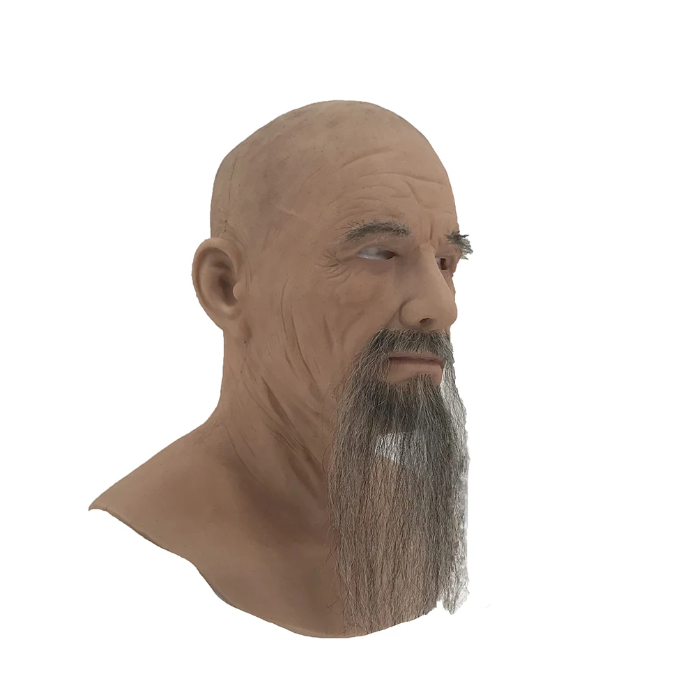 

silicone man face disguise realistic makeup silicone old man mask for sale