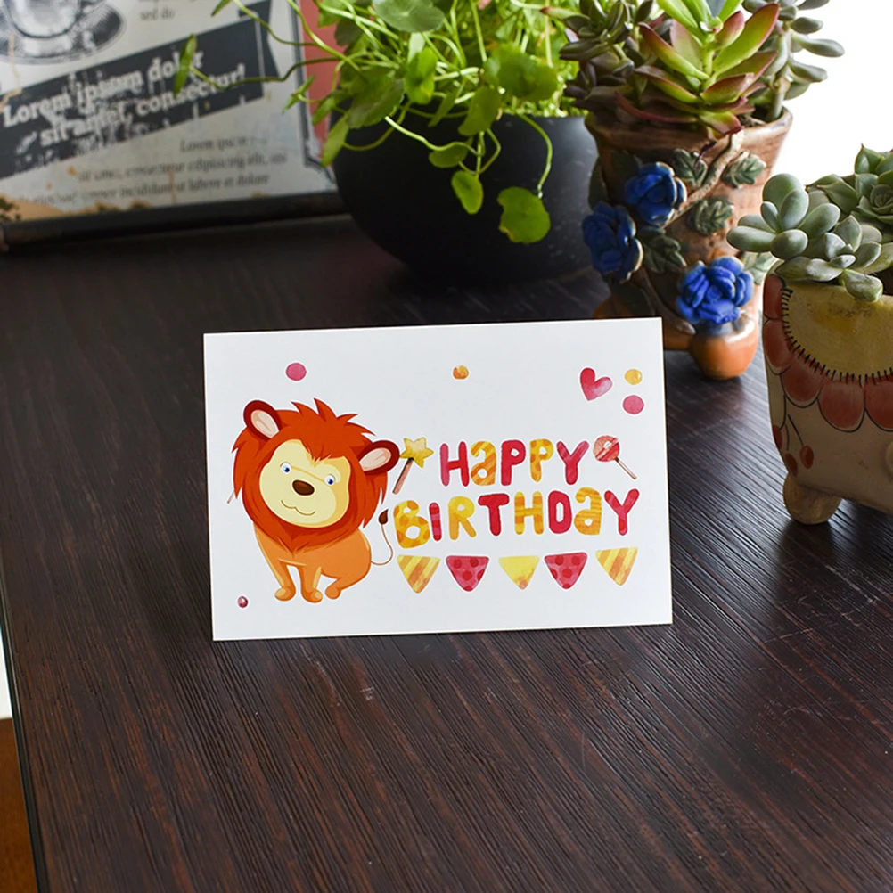 

48pcs Greeting Cards Paper Cute Lovely Creative Decorative Thanksful Gift Card Birthday Cards for Birthday Festival