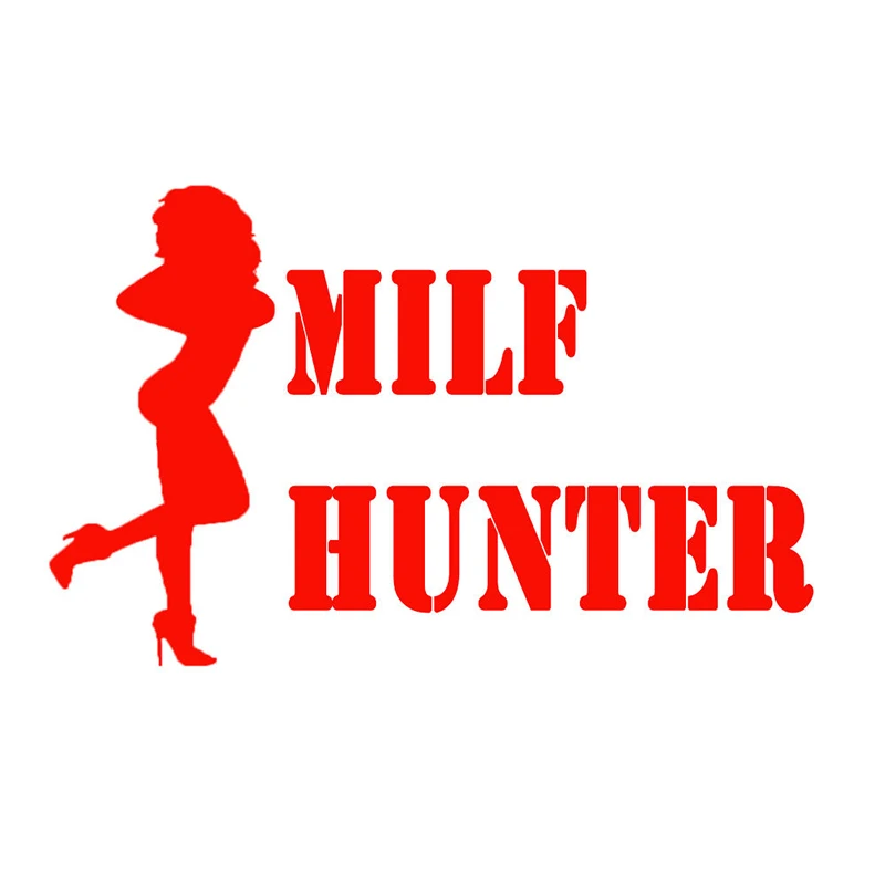 MILF HUNTER Сексуальная наклейка на автомобиль для пожилых женщин изящная украшения