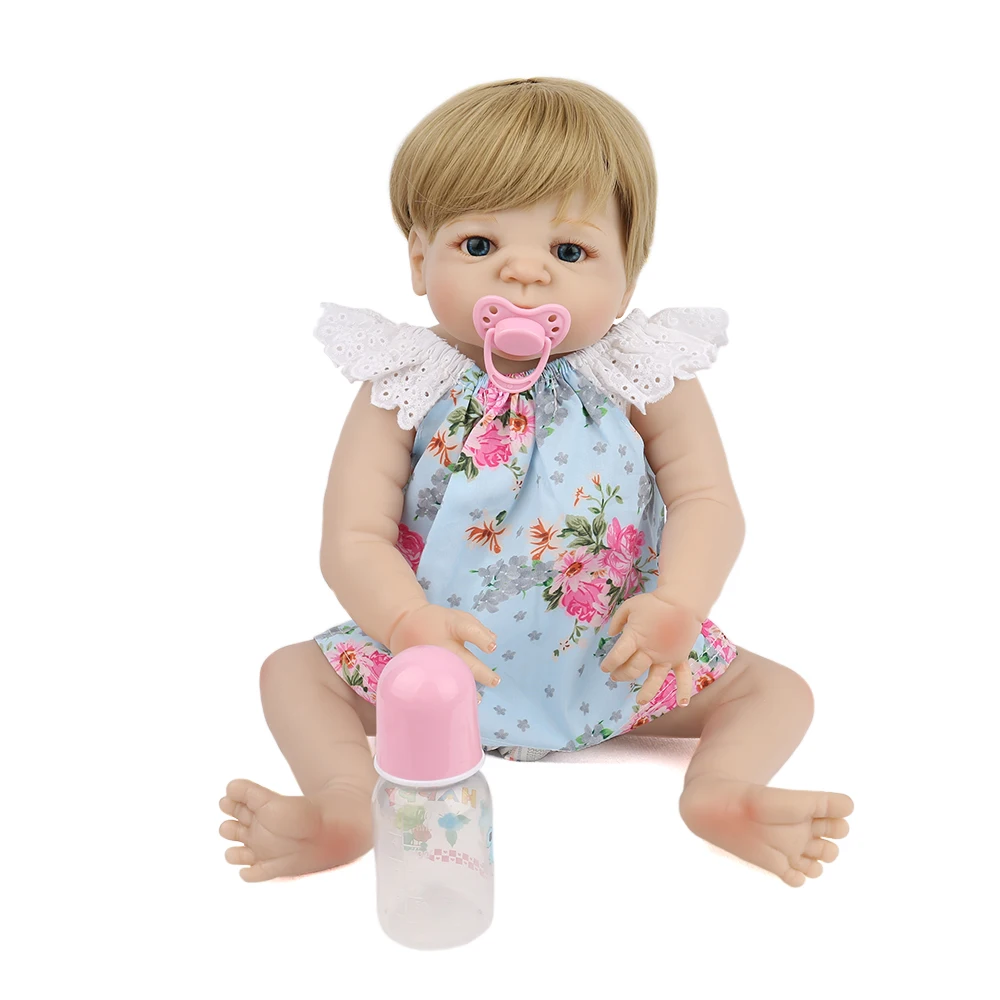 Кукла новорожденная принцесса NPKDOLL милый младенец полное тело силиконовая