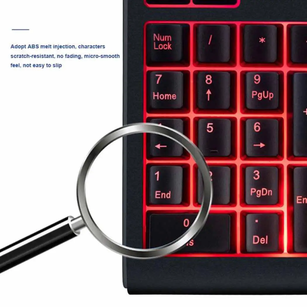 Проводная USB клавиатура с подсветкой банковский перевод оплата в 10 миллионов раз