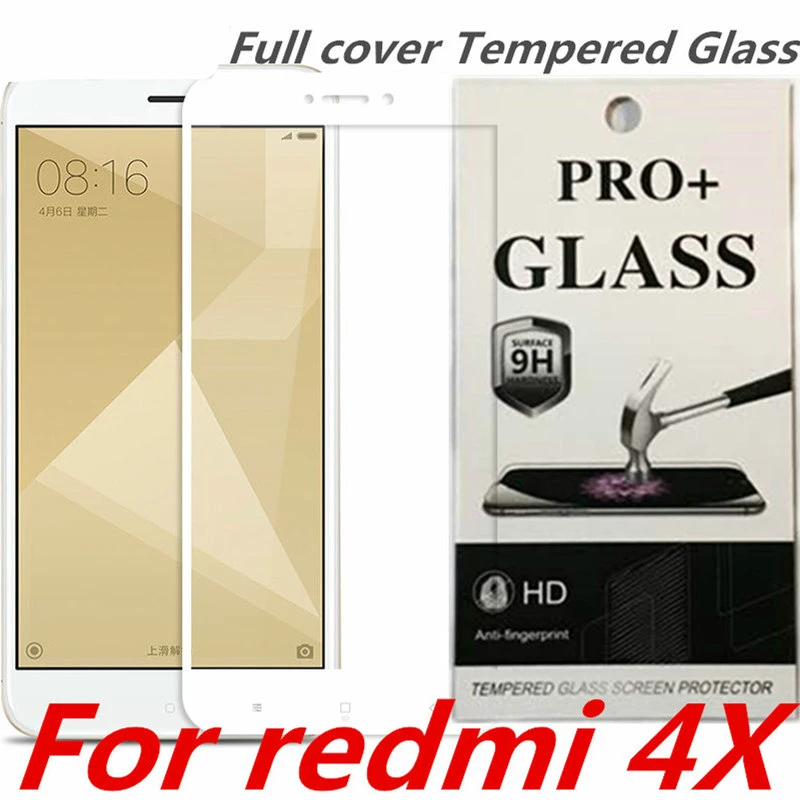 Полностью покрывающее закаленное Стекло для Redmi Note 4X4 глобальная версия Экран