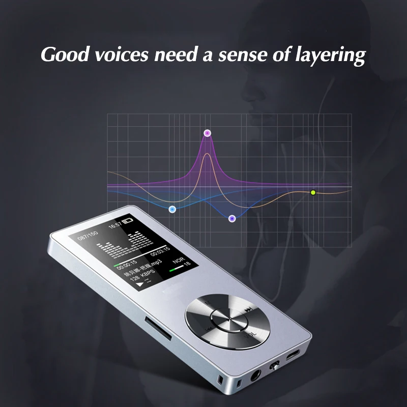DOITOP встроенный громкий динамик HIFI Звук Мини Автомобильный MP3 плеер 8 Гб цветной