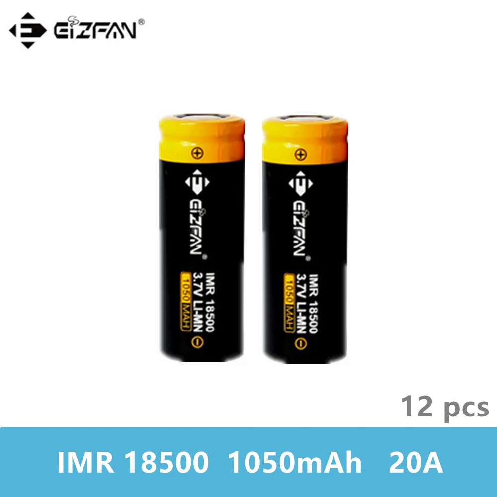 EIZFAN IMR 18500 IMR18500 1050mAh 20A аккумуляторная батарея EFAN для Vaporesso Joyetech Eleaf iStick Pico Ehpro Vape Mok