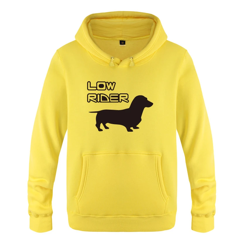 Low Rider-Dachshund Wiener Dog креативные толстовки мужские 2018 флисовые пуловеры с капюшоном |