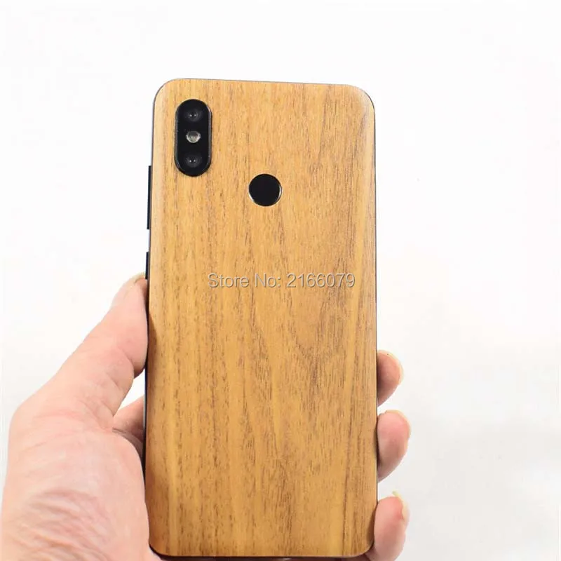 For Xiaomi Mi 9 8 SE Lite Pro Explorer 5 5S Plus 6 A2 6X Full Back Cover 3D Imitation Wood Grain Protection Skin Decal Sticker |